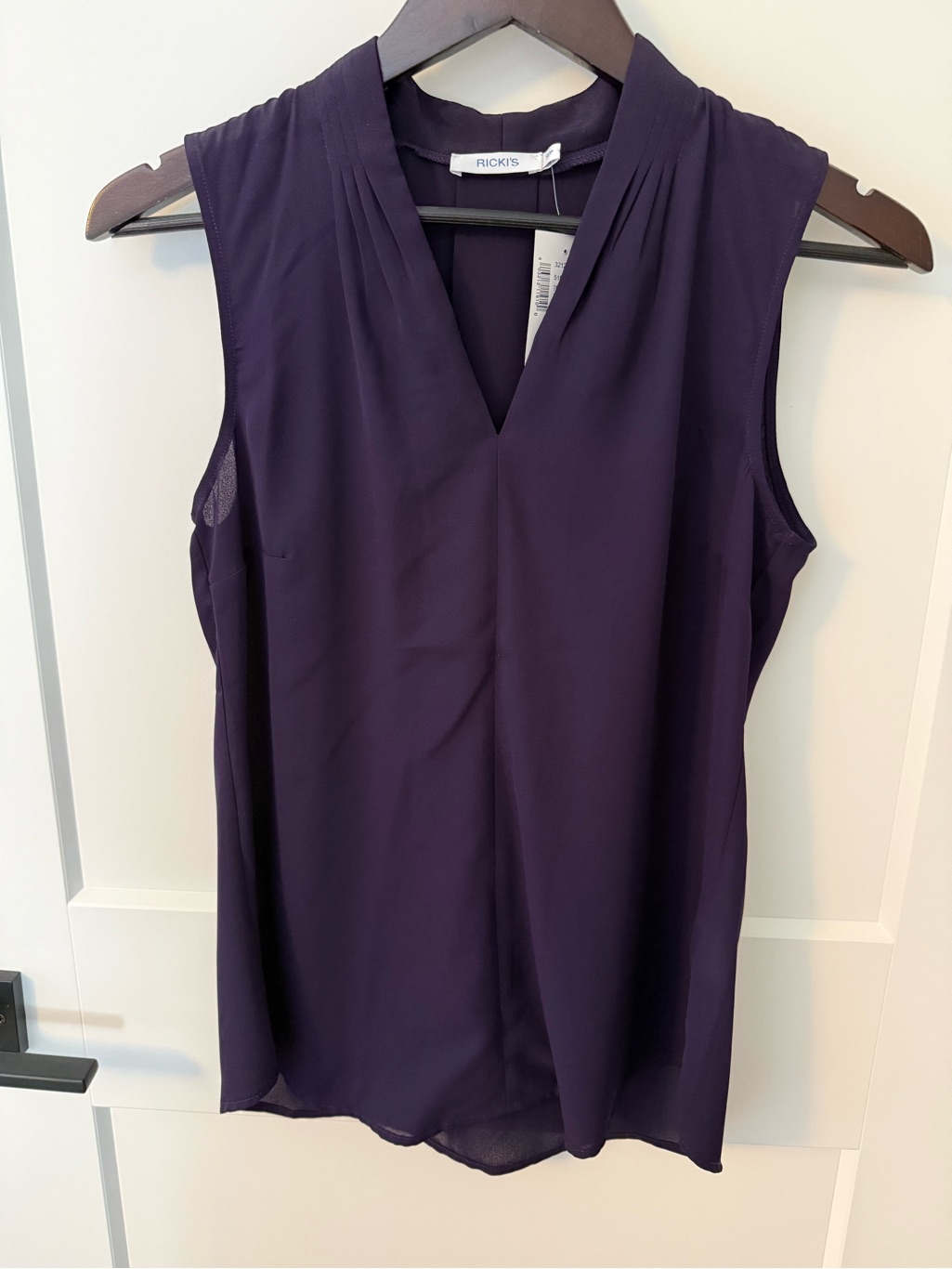 Ricki's Sleeveless V-Neck Camisole Deep Plum